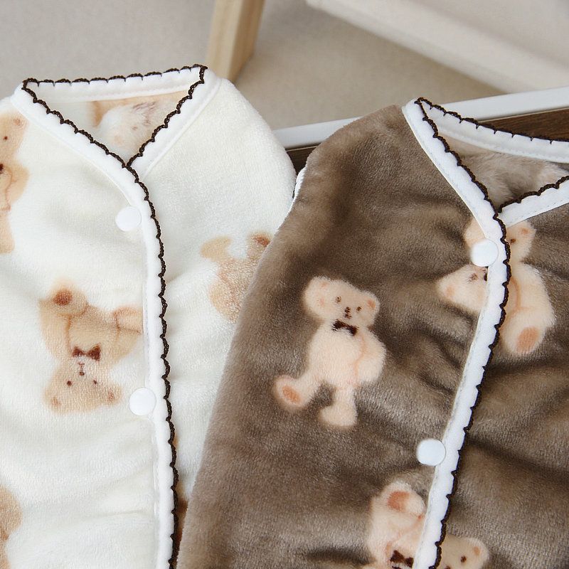 Autumn and Winter 2023 new dog clothes Crescent bear velvet vest Teddy Bomei cute pet dog clothes in stock_voghion.com