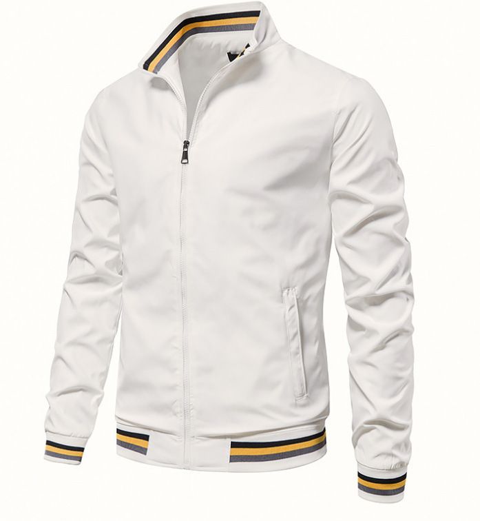 New Cross-Border Trade Casual Jacket For Men, Direct Sale, Spring And Autumn Sports Solid Color Men's Coat_voghion.com