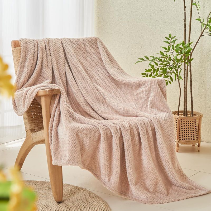 Decke, weich, gemütlich, Überwurfdecke, leicht, Plüsch, Komfort, strukturierte Flanelldecke, warme Plüschdecke, Schlafsofa_voghion.com