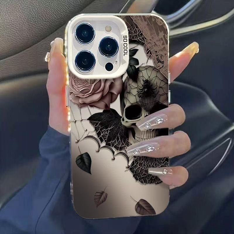 The New Skeleton Is Suitable For Iphone16 Mobile Phone Case Iphone15promax/14 Personality 13pro12 Europe And America 11xr._voghion.com