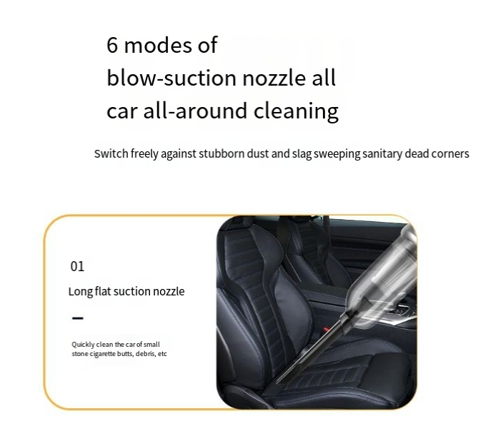 Autostaubsauger Auto Kabellos Große Saugkraft Bürstenloser Motor Auto Haushalts Saug- und Blas-Handstaubsauger Hochleistungs-Handstaubsauger_voghion.com