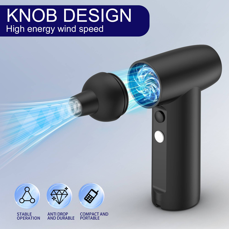 Portable and powerful turbo fan, handheld, capable of dust removal, snow blowing, barbecue and carbon production, multifunctional for outdoor use_voghion.com