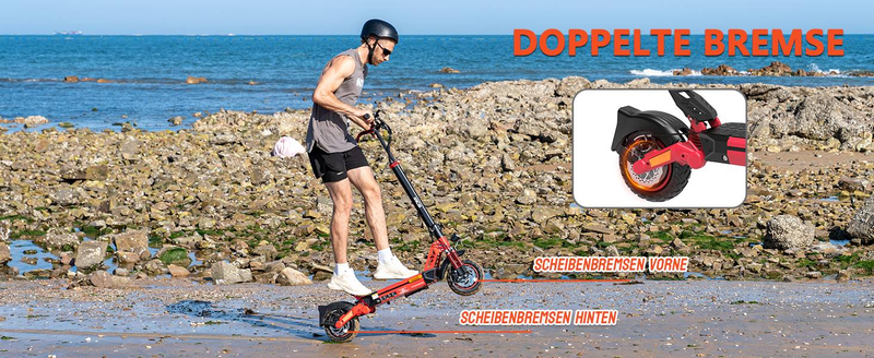 RCB D5 Offroad-Elektroroller, Straßenzulassung (ABE), 500 W, 90–100 km, 20,8 Ah, 10-Zoll-Offroad-Scooter für Erwachsene, APP, doppelte Stoßdämpfung, faltbar_voghion.com