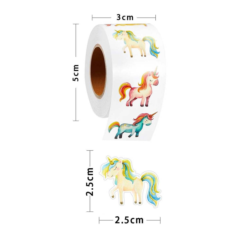 YOUEN 500pcs/roll, 2.5cm Roll, Special-shaped Various Types Of Stickers, Decorative Gift Box, Self-adhesive Sticker Label(12 Styles)_voghion.com