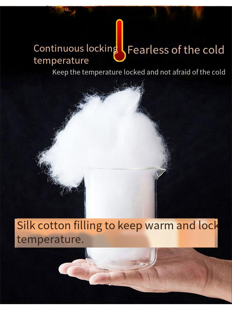 Unisex Reversible Winter Jacket - Thickened Polyester Puffer Coat With Stand Collar, Warm & Comfortable For Daily Wear (White/Black/Brown)_voghion.com