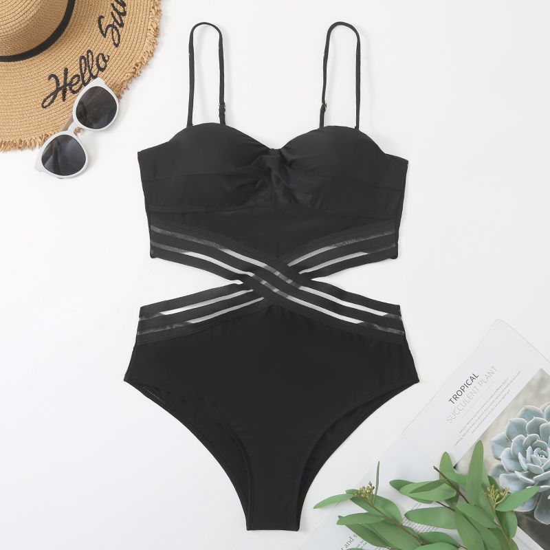 Maillot de bain une pièce élégant pour femme - Maillot de bain sexy et confortable avec bretelles réglables, tissu de haute qualité, parfait pour la plage et la piscine._voghion.com