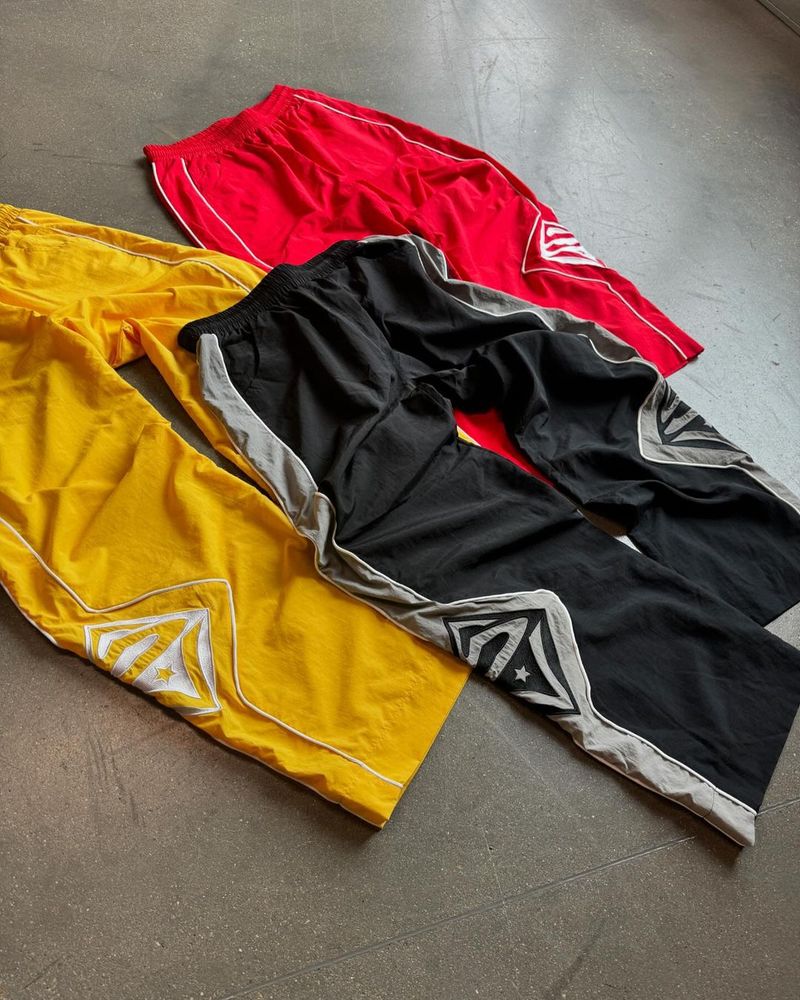 Moška oblačila Trenirke z elastično vrvjo Hlače za prosti čas High Street Hip Hop Rap Street Wear_voghion.com