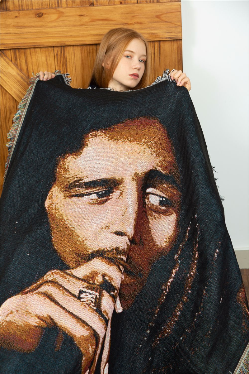 Sofos antklodė, gobelenas, antklodės užvalkalas, dekoratyvinis antklodė, Bob Marley Reggae Jamaica_voghion.com