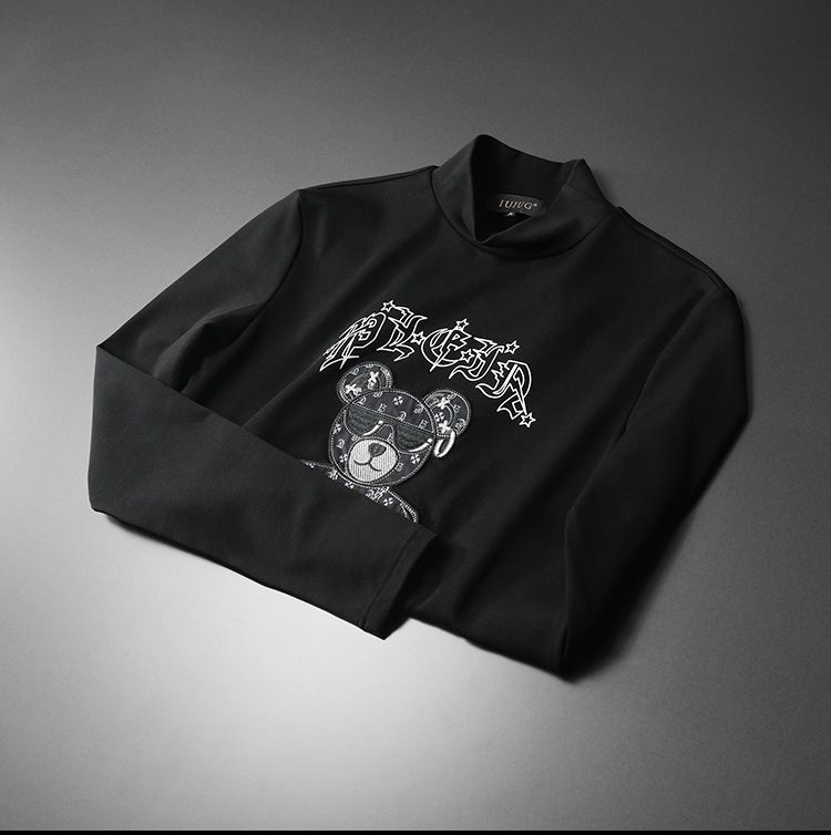 Demi-col roulé et apprêt double face polaire homme_voghion.com