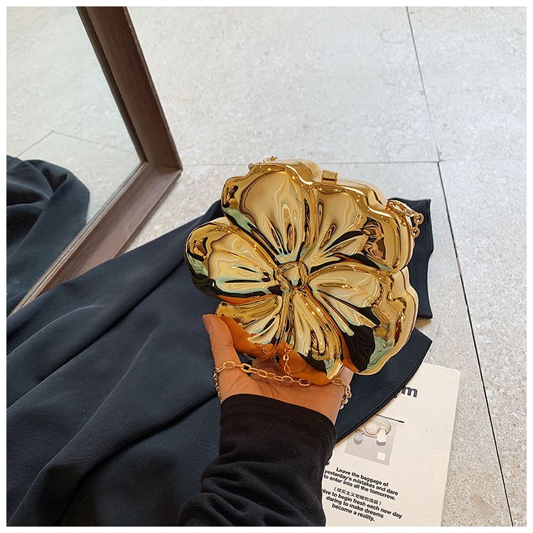 Borse a tracolla da donna, borsa a fiori, borsa con specchio galvanico, borsa artigianale, borsa a tracolla fresca e dolce, borsa a tracolla Beautiful Girl Box_voghion.com