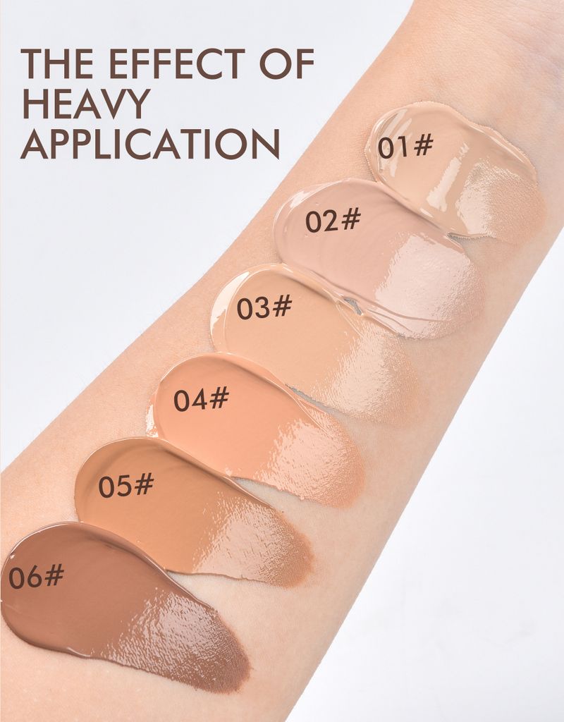 Face Foundation YOUNG VISION Bottom Press Liquid Foundation Removable Matte Not Easy To Remove Makeup Face Base Liquid_voghion.com