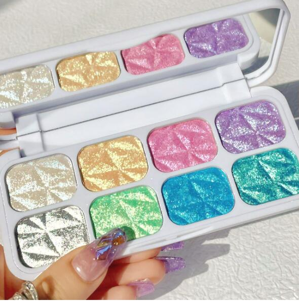 Macaron Chameleon High Disc Polarizing Dazzling 8-fargers avkortet fargeøyenskygge_voghion.com