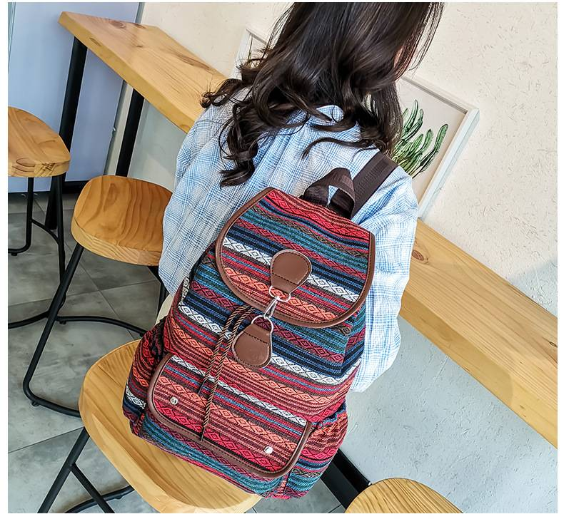 Boho Mandala Ethnic Bohemian Backpack Purse For Women Anti Theft Fashion Back Pack Shoulder Bag_voghion.com