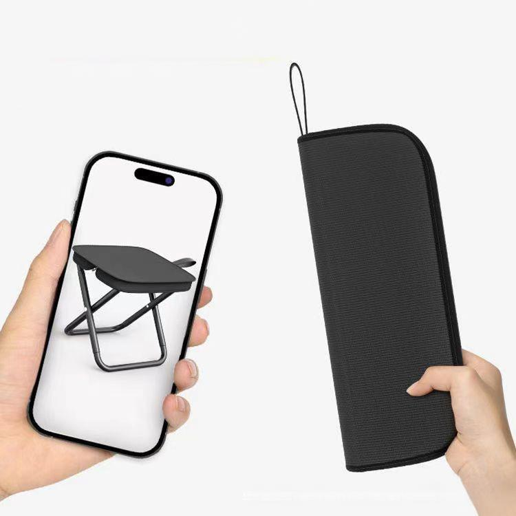 Sgabello pieghevole ultraleggero con coulisse, sedia da campeggio portatile in stile borsa per picnic, escursioni, eventi all'aperto, seduta pieghevole compatta_voghion.com