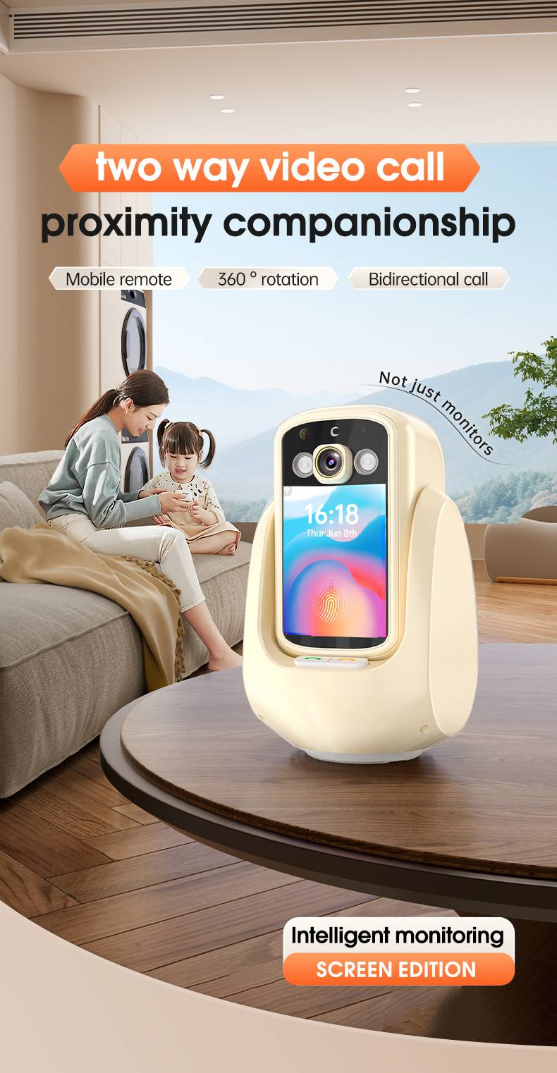 Two-way Visual Video Camera With Voice Call, One-touch Call, Home Night Vision WiFi Surveillance Camera_voghion.com