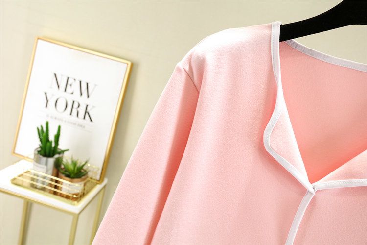 Pigiama da donna, doppio lato, termico, spesso, indossabile, set da casa, primavera, autunno, nuovo, inverno, casual, largo, maternità_voghion.com