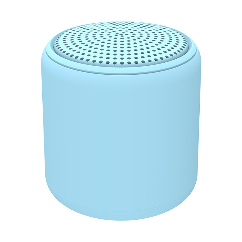 2024 New Macaron Metal Speaker Gift Mini Bluetooth Circular Subwoofer Outdoor Convenient_voghion.com