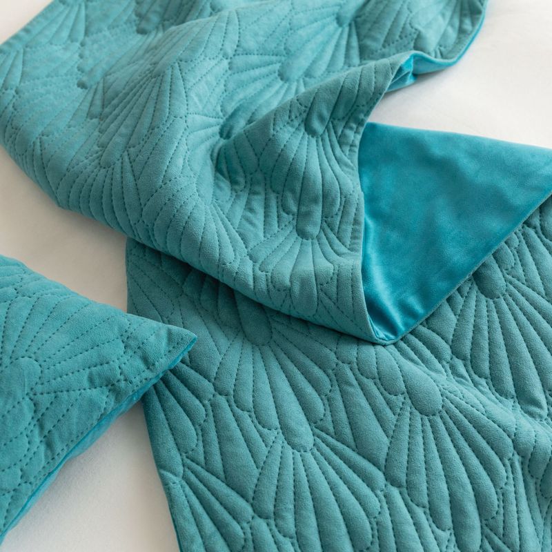 Nueva toalla de cama de terciopelo holandés con patrón de concha súper suave para hotel de alojamiento familiar_voghion.com