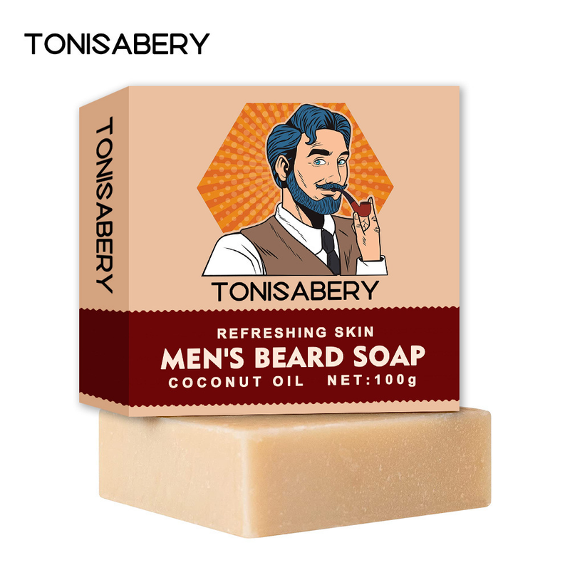 Savon pour les mains en mousse à raser pour hommes, 100g, pour soins de la barbe_voghion.com