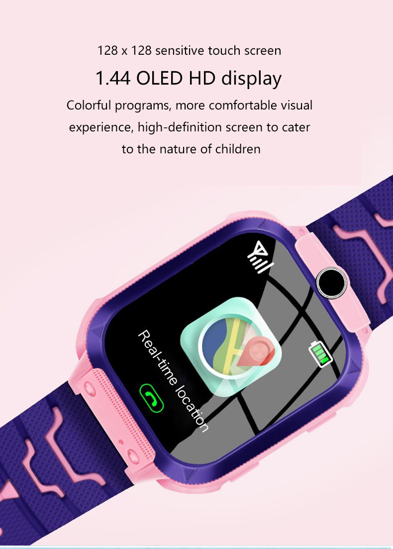 Kids Smart GPS Tracker Watch With Magnetic Charging, Multi-Language Support, Waterproof & Side SIM Slot - 2G/4G Network Compatible_voghion.com