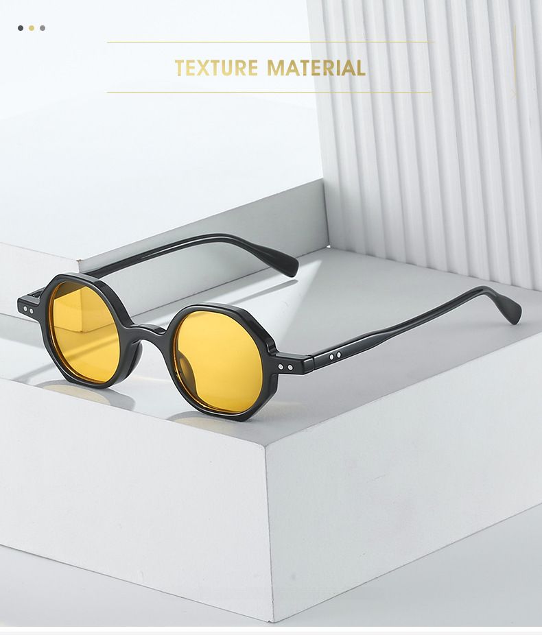 2022 new personalized small frame sunglasses cross-border colorful multi-color International Station hot wholesale polygonal sunglasses_voghion.com