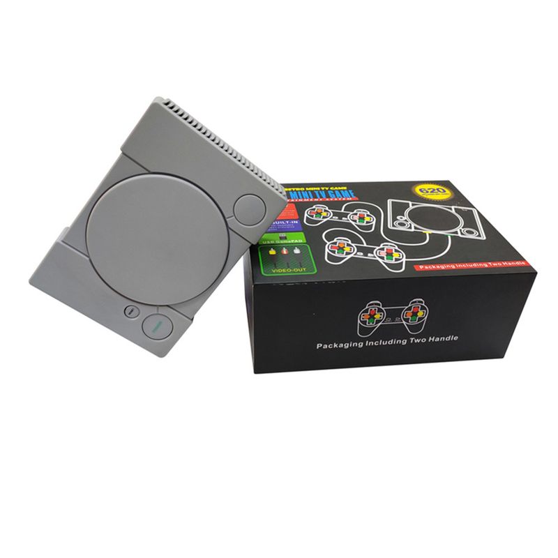 Console per videogiochi TV con maniglia per videogiochi PS1 integrata con 620 giochi d'azione classici, doppi gamepad, console per videogiochi retrò classica_voghion.com