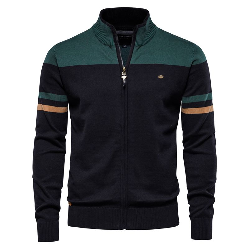 Herren Pullover Reißverschluss Pullover Hochwertiger Außenhandel Herren New Style_voghion.com