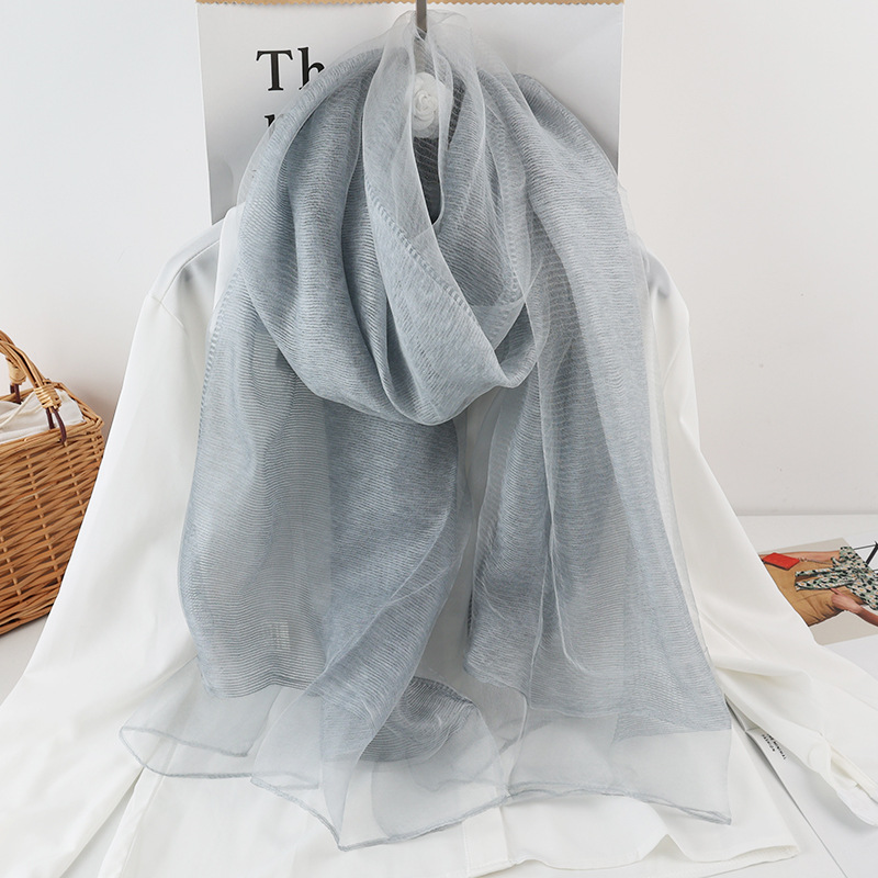 new spring and autumn mulberry silk scarf sun protection shawl ladies double layer stitching silk mohair scarf  _voghion.com