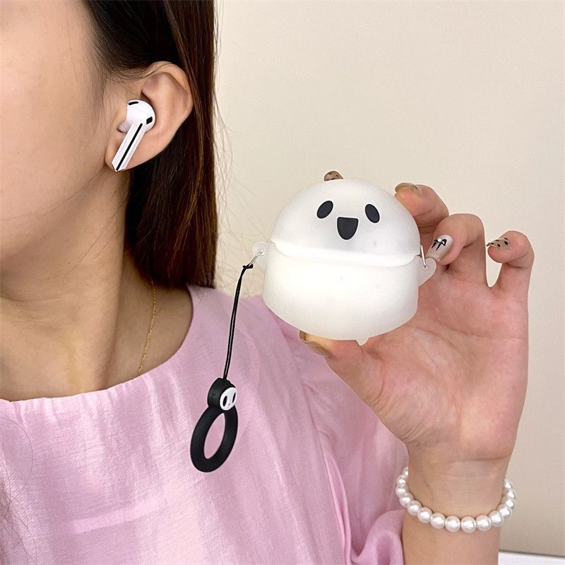 Cartoon Cute Ghost Suitable For Samsung Galaxy Buds 3/3 Pro Universal Anti-drop Earphone Protective Case Soft_voghion.com