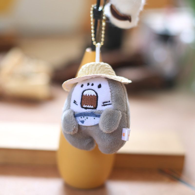 Adorable Plush Keychain Shark Soft Stuffed Animal Toy For Bags Keys And 10cm_voghion.com