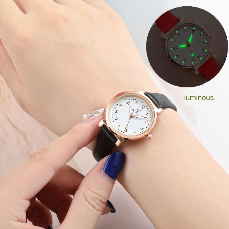 women's watch new style watch female student Korean version simple middle school student luminous ladies quartz watch junior high school student watch_voghion.com