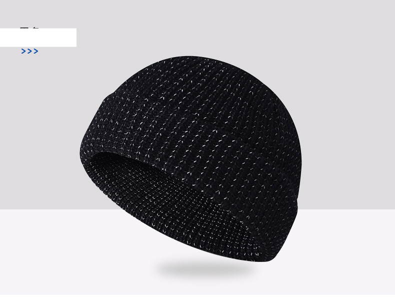 Unisex Nuetsreflektiv Seidstrickmütz Wanter Outdoor-Sportreflektivmütz Lafmütz Perséinlechkeetswarnmütz Melonmütz_voghion.com