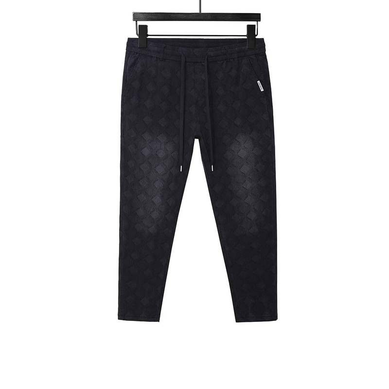 Herrenbekleidung Übergröße Jacquard Mittelbund Hochelastische Spot Jeanshose_voghion.com