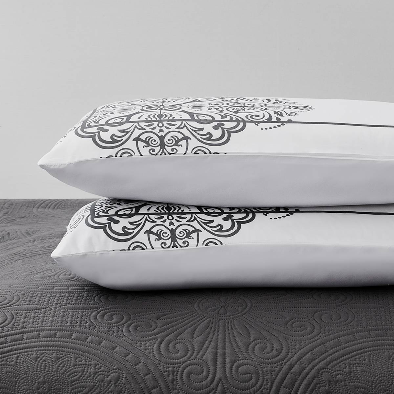 CG14 Großes rundes Set im europäischen Stil, geeignet für Schlafzimmer und Wohnzimmer (1 * Tagesdecke + 2 * Kissenbezüge, kein Bettdeckenkern oder Kissenkern)_voghion.com