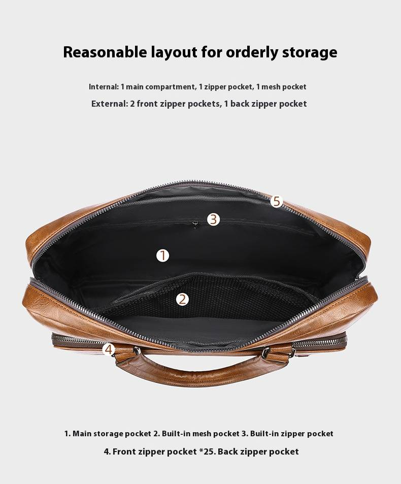Borsa da uomo d'affari, borsa da uomo orizzontale, borsa a tracolla, borsa a tracolla, borsa da pendolare di alta qualità, grande capacità_voghion.com