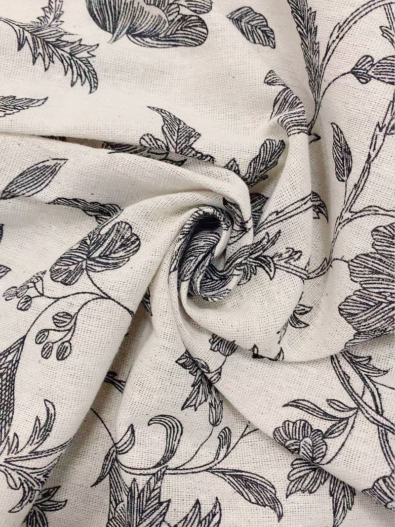 Cotton Linen Door Curtain - 59"x18" Farmhouse Style For Living Room, Bathroom & Nursery (Machine Washable, Boho Decor, 80% Cotton, Rod Pocket Design)_voghion.com