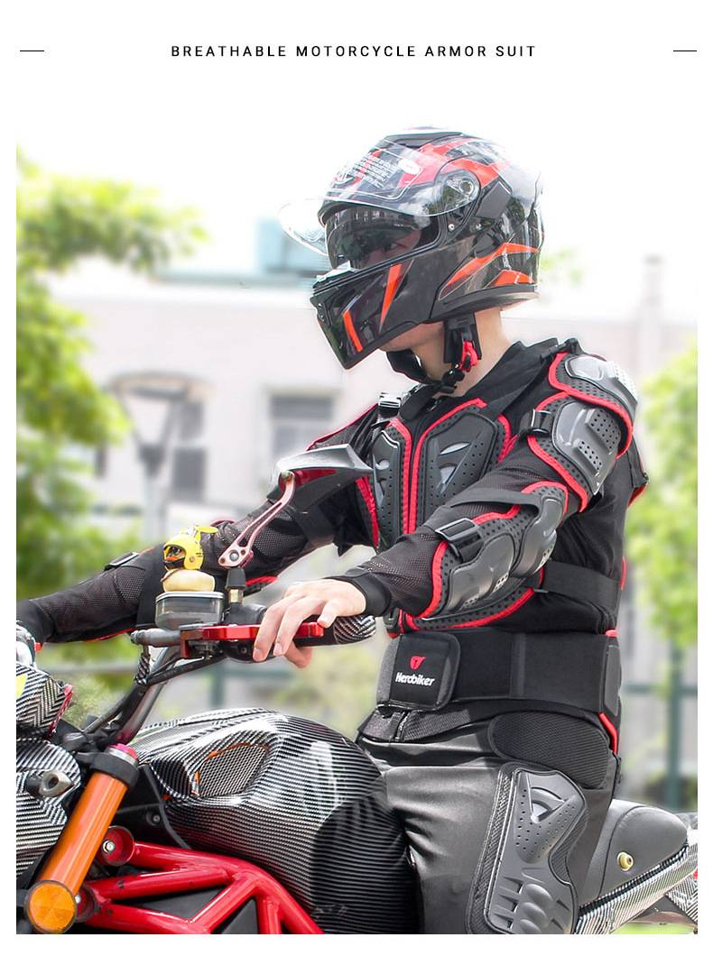 NOKO-Motorcycle Protective Armor, Off-road Riding Anti-fall Leggings, Elbow Pads, And Chest Guards._voghion.com