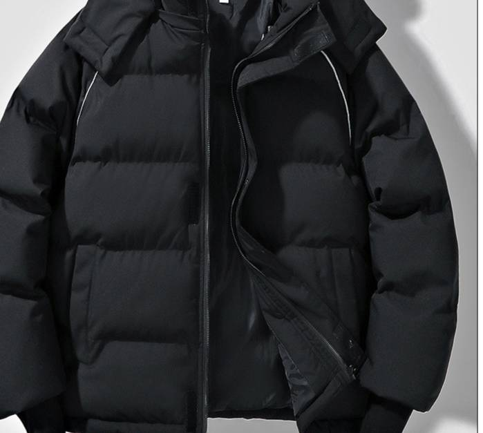 Piumino unisex impermeabile – Cappotto invernale oversize con cappuccio (nero/grigio scuro/azzurro/crema)_voghion.com