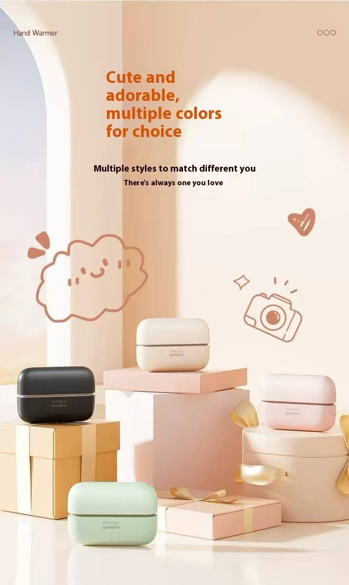 Scaldamani magnetico ricaricabile tramite USB - Cuscinetto riscaldante portatile con design diviso, riscaldamento rapido a 3 temperature per l'inverno, calore sicuro per i bambini_voghion.com