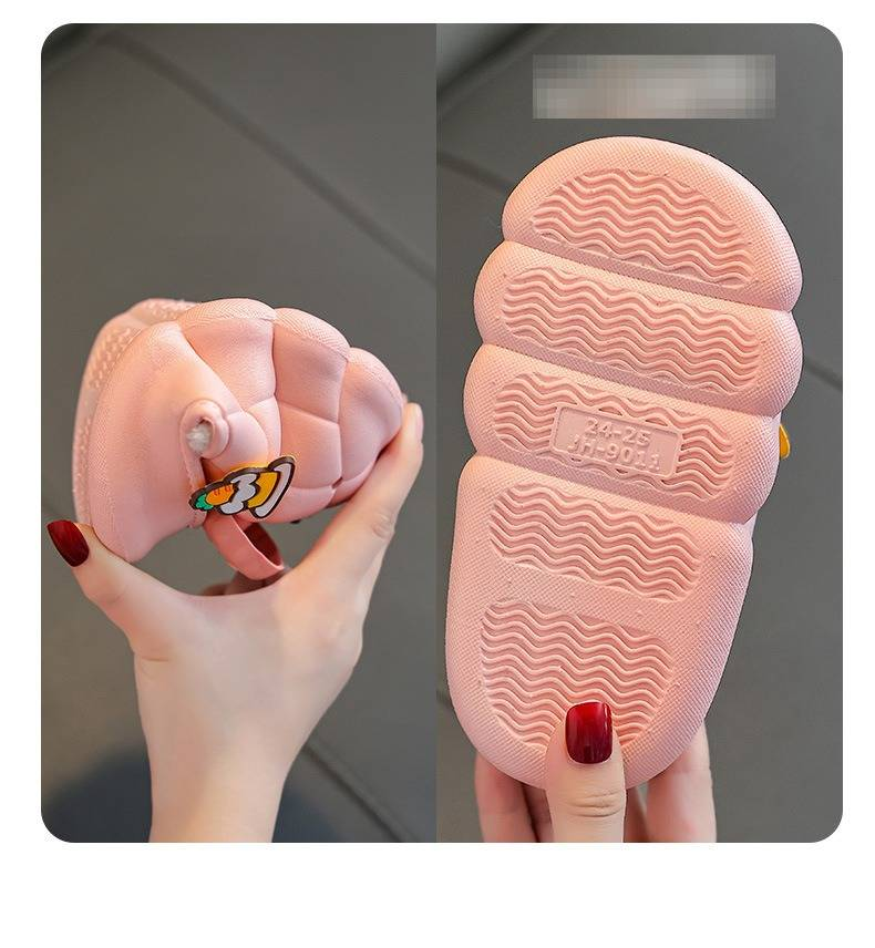 Pantofole invernali per bambini con fodera in pile - Pantofole da casa antiscivolo e impermeabili per bambini e bambine (confezione da 1, diversi colori e taglie)_voghion.com