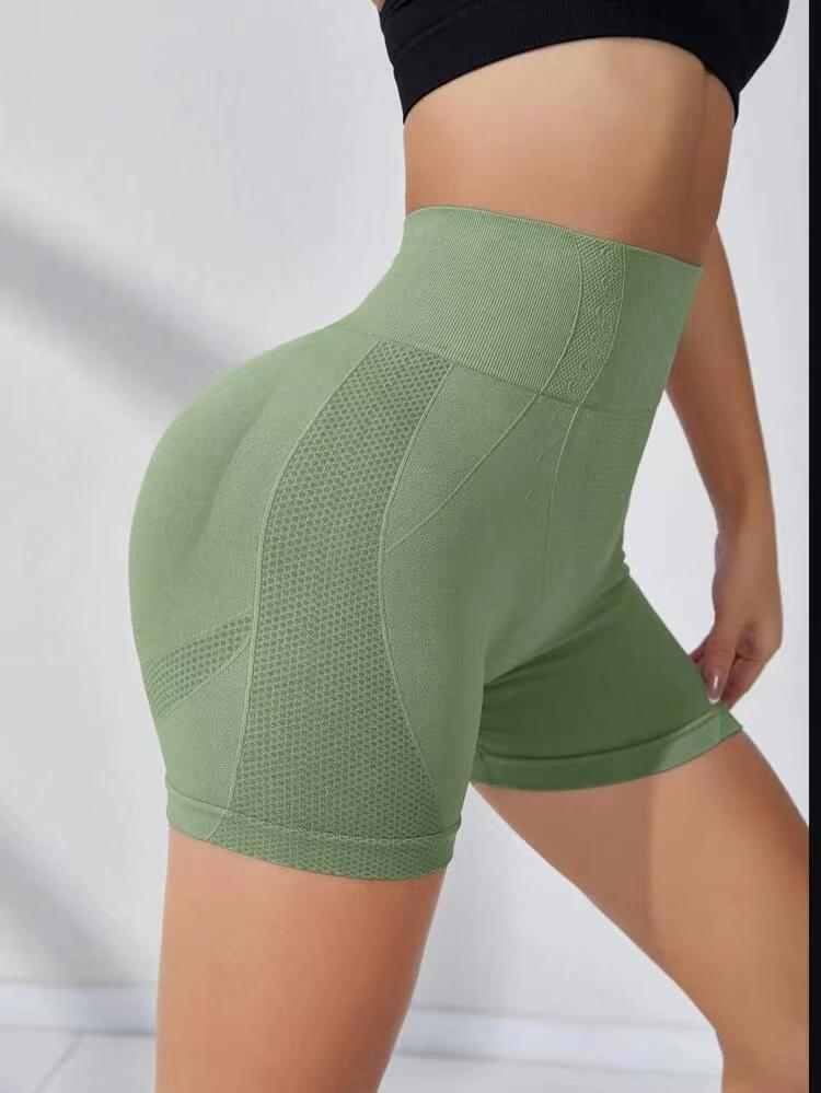 15 beliebte Farben, nahtlose Yoga-Shorts, Smile-Hose, pfirsichfarbene Po-Lifting-Jogginghose, Bauchkontrolle, Fitness-Hose, Dreiviertel-Hose für Damen_voghion.com