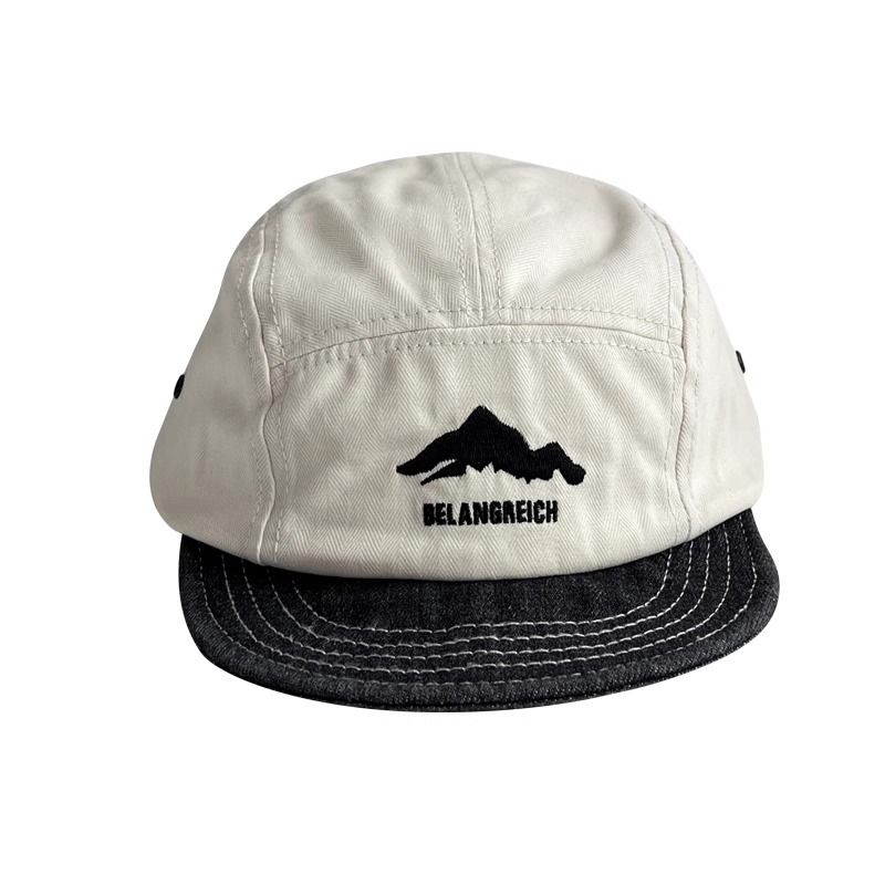 American style short small mountain duck tongue Amikaki brimmed baseball women, summer soft top work hat for trendy men_voghion.com