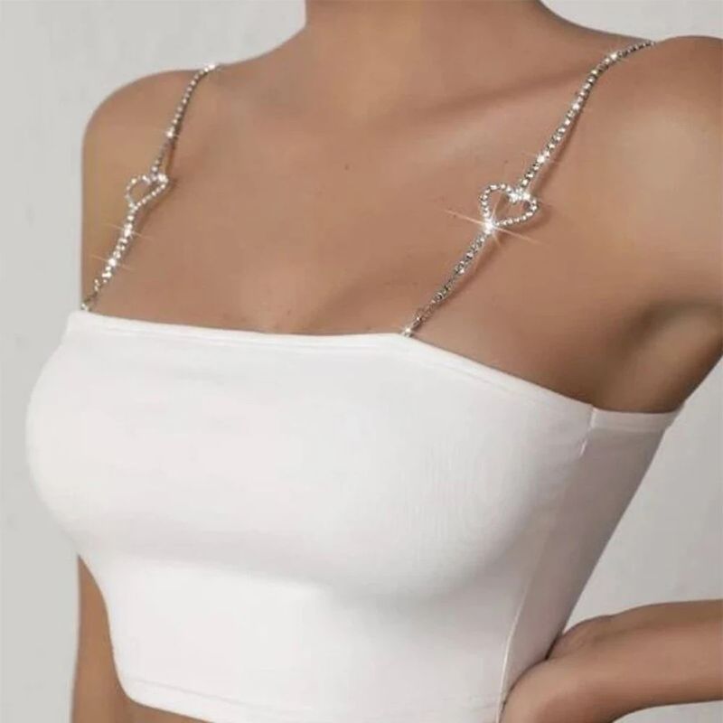 Bodychain regolabile, tracolla di ricambio per biancheria intima, accessori antiscivolo, bella schiena che può essere esposta, bretelle per abiti Love Style_voghion.com