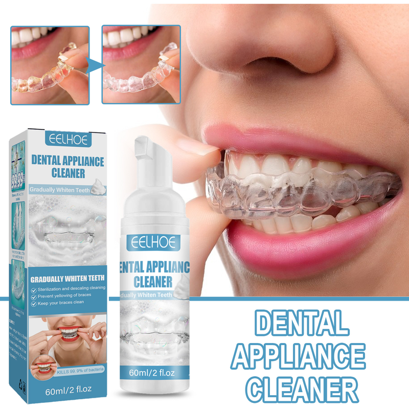 Fogszabályozási hab gyönyörű Cleaner Tooth Sleeve hab Cleaner Tooth Sleeve Folteltávolító Tisztító ápolás_voghion.com