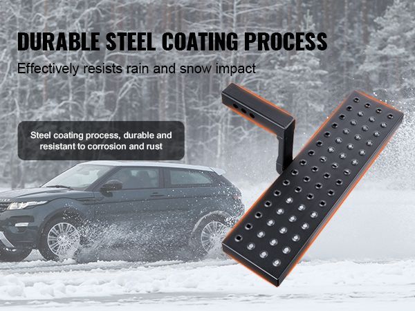 VEVOR Hitch Step For 2" Receiver Universal Trailer Tow Rear Bumper Guard Steel_voghion.com
