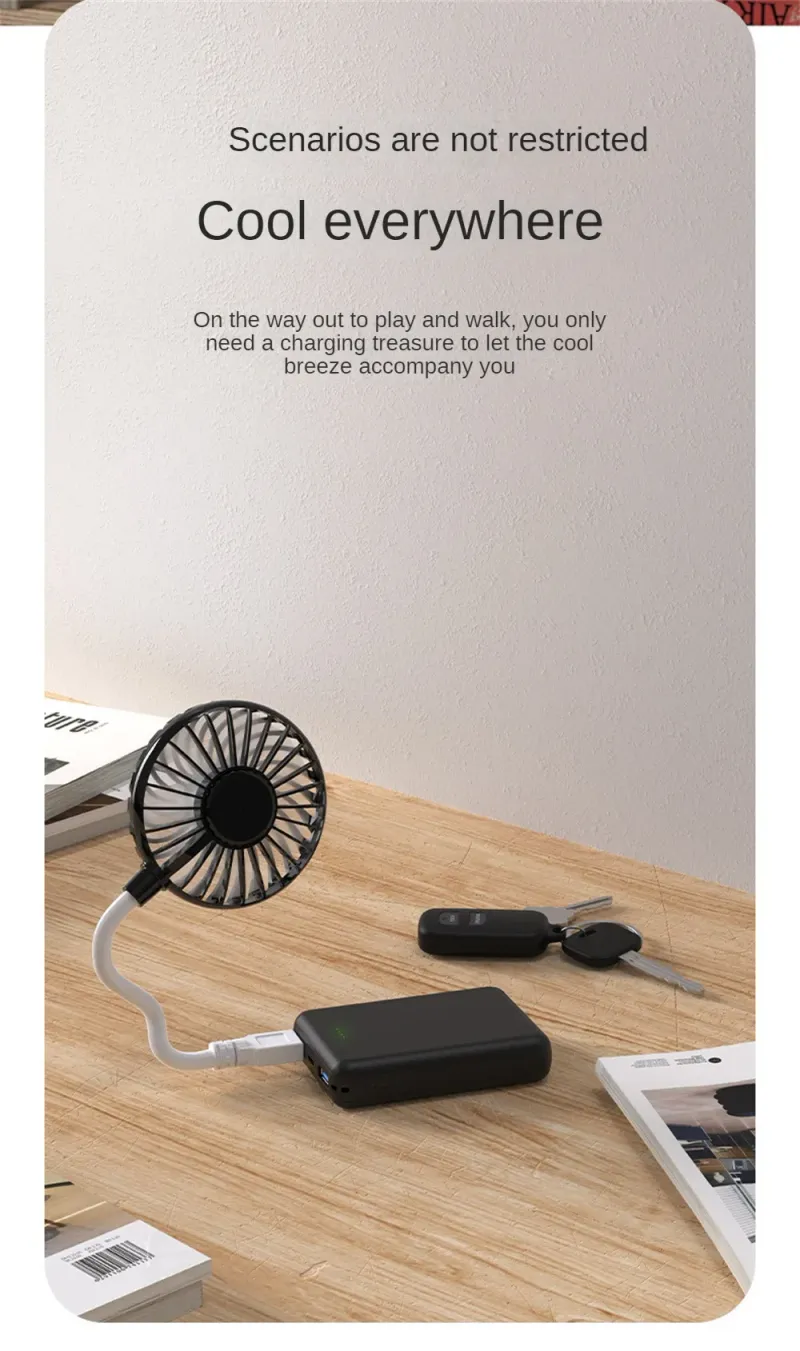 Neu Mini Stille Büro Tisch Kleine Kühler Sommer Tragbare Lüfter USB Aufladbare_voghion.com