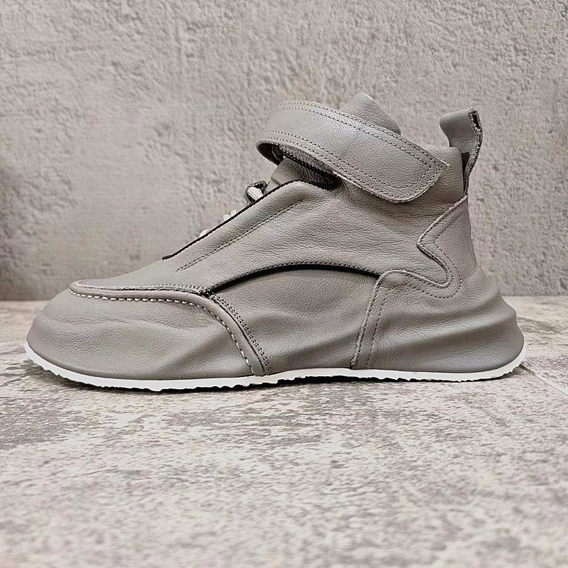 Herren-High-Top-Schuhe aus Rindsleder mit trendiger Tasche und Sohle, Freizeitschuhe für Herren_voghion.com