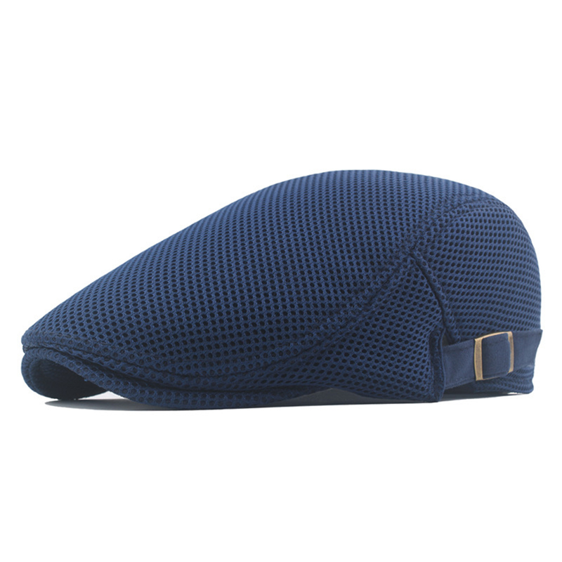 XinWq Conveniente Hombres Sombrero Regalos perfectos Poliéster Hueco Lavable Hombres Boina Gorra para diario_voghion.com