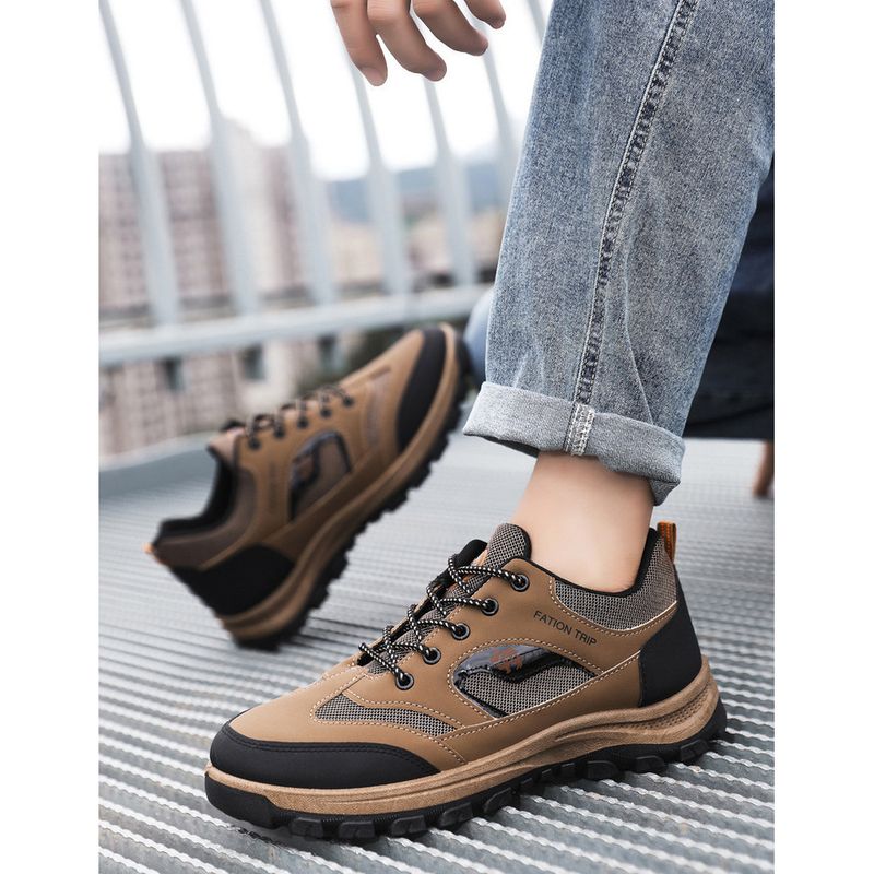 Scarpe da trekking da uomo, in cotone, per autunno e inverno, taglia extra large, casual, sportive, da lavoro, per escursioni all'aperto, da passeggio_voghion.com