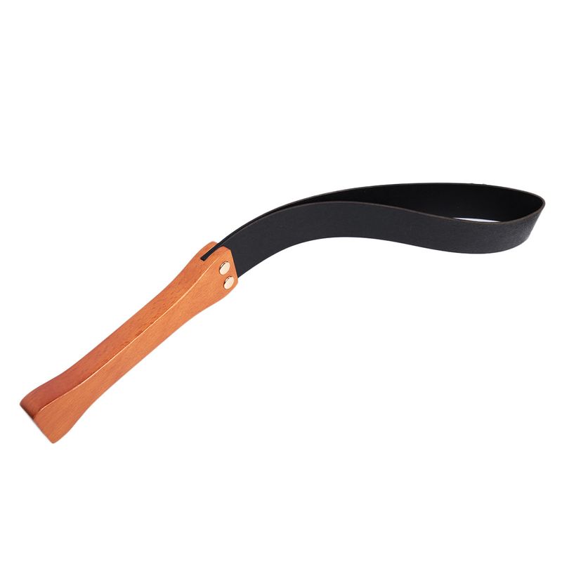 Prodotti sessuali sexy in pelle nera anticata in legno più retrò con manico in legno spesso, racchetta in legno con manico in legno massello, doppia pelle per uomini e donne_voghion.com